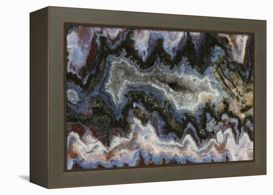 Agate in Colorful Design, Sammamish, WA-Darrell Gulin-Framed Premier Image Canvas