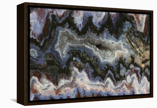 Agate in Colorful Design, Sammamish, WA-Darrell Gulin-Framed Premier Image Canvas