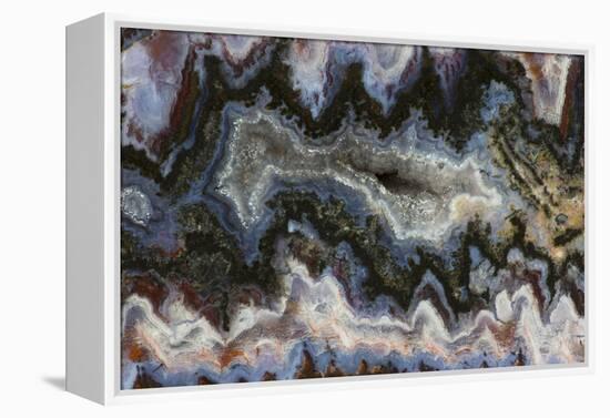 Agate in Colorful Design, Sammamish, WA-Darrell Gulin-Framed Premier Image Canvas