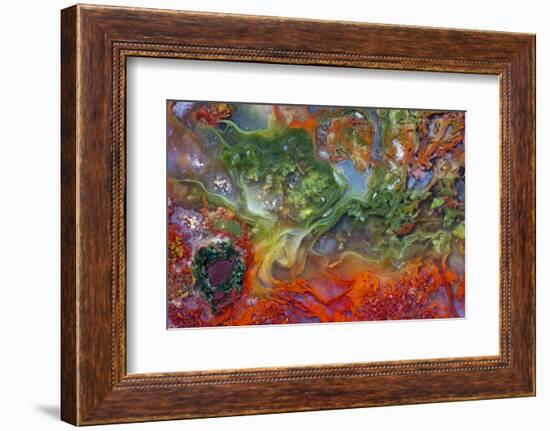 Agate in Colorful Design, Sammamish, WA-Darrell Gulin-Framed Photographic Print