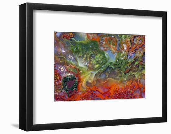 Agate in Colorful Design, Sammamish, WA-Darrell Gulin-Framed Photographic Print