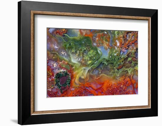 Agate in Colorful Design, Sammamish, WA-Darrell Gulin-Framed Photographic Print