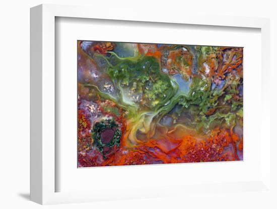 Agate in Colorful Design, Sammamish, WA-Darrell Gulin-Framed Photographic Print