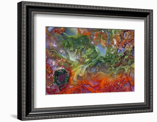 Agate in Colorful Design, Sammamish, WA-Darrell Gulin-Framed Photographic Print