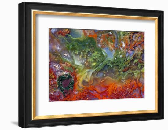 Agate in Colorful Design, Sammamish, WA-Darrell Gulin-Framed Photographic Print