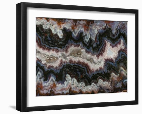 Agate in Colorful Design, Sammamish, WA-Darrell Gulin-Framed Photographic Print