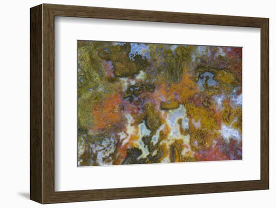 Agate in Colorful Design, Sammamish, Washington State-Darrell Gulin-Framed Photographic Print