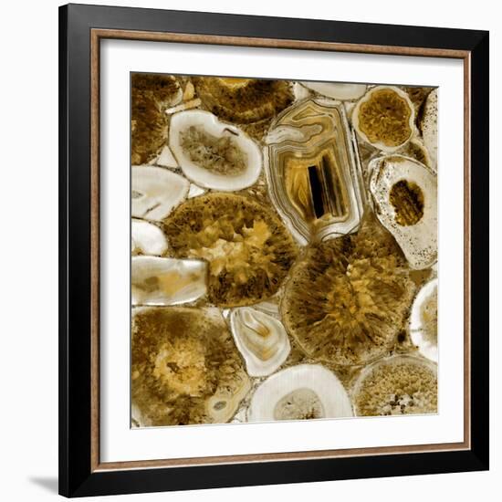 Agate in Gold I-Danielle Carson-Framed Art Print