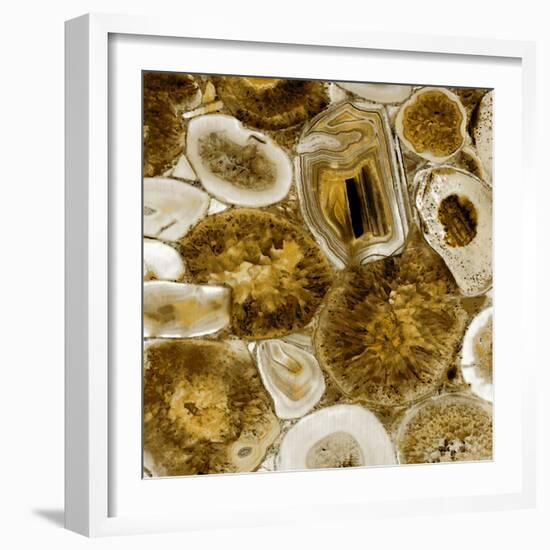 Agate in Gold I-Danielle Carson-Framed Art Print