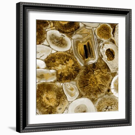 Agate in Gold I-Danielle Carson-Framed Art Print