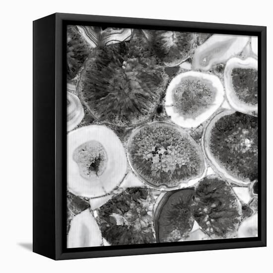 Agate in Grey II-Danielle Carson-Framed Stretched Canvas