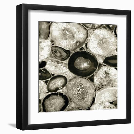 Agate in Pewter I-Danielle Carson-Framed Art Print