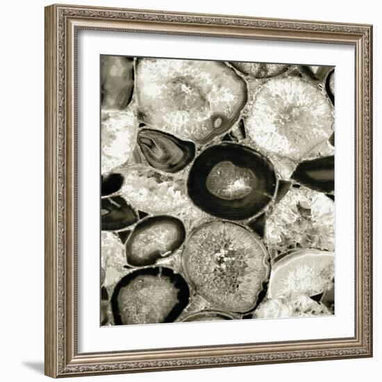 Agate in Pewter I-Danielle Carson-Framed Art Print