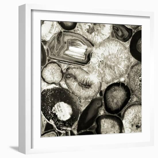 Agate in Pewter II-Danielle Carson-Framed Art Print