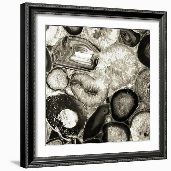 Agate in Pewter II-Danielle Carson-Framed Art Print