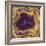 Agate in Purple & Gold II-Danielle Carson-Framed Art Print