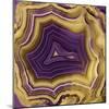 Agate in Purple & Gold II-Danielle Carson-Mounted Art Print