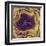 Agate in Purple & Gold II-Danielle Carson-Framed Art Print