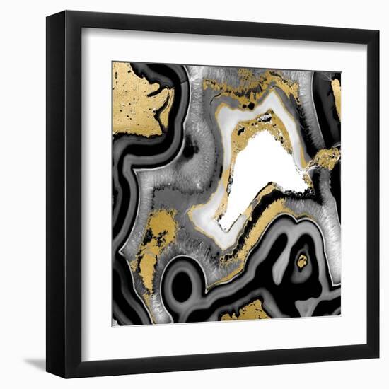 Agate Noir I-Danielle Carson-Framed Art Print