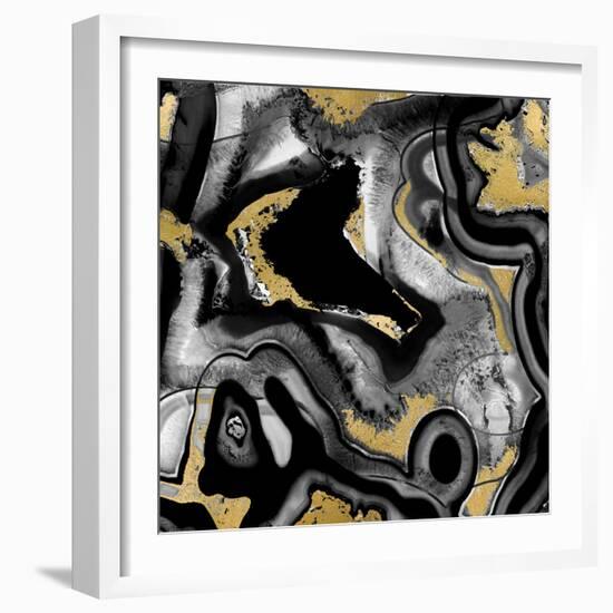 Agate Noir II-Danielle Carson-Framed Art Print