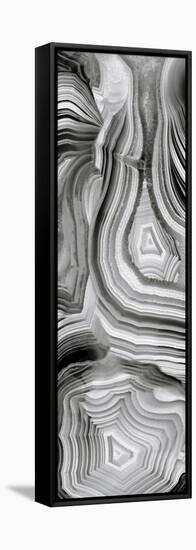 Agate Panel Grey III-Danielle Carson-Framed Stretched Canvas