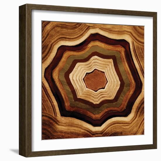 Agate rings-Jace Grey-Framed Art Print