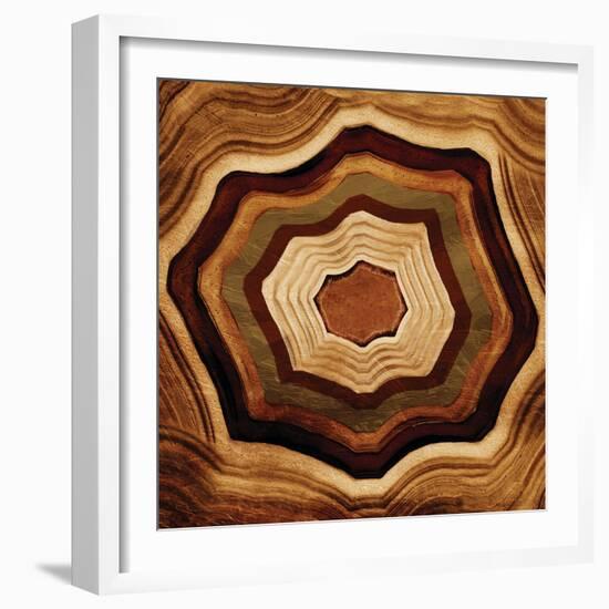 Agate rings-Jace Grey-Framed Art Print