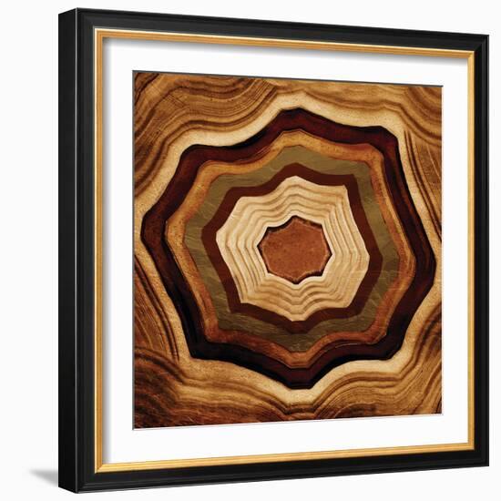 Agate rings-Jace Grey-Framed Art Print