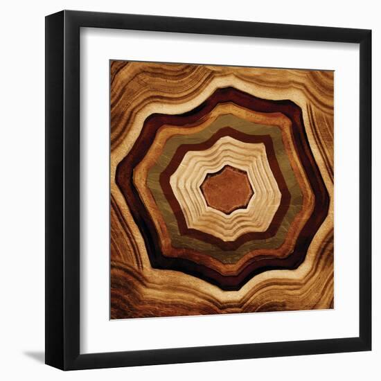 Agate rings-Jace Grey-Framed Art Print