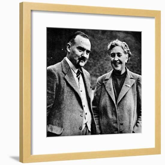 Agatha Christie and Max Mallowan-null-Framed Photographic Print