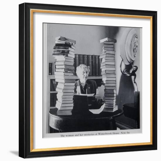 Agatha Christie, the Woman and Her Mysteries at Winterbrook House-English Photographer-Framed Giclee Print