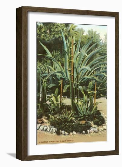 Agave and Cactus, Huntington Gardens-null-Framed Premium Giclee Print