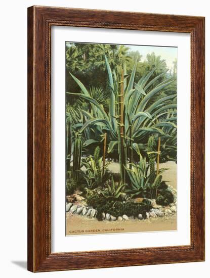 Agave and Cactus, Huntington Gardens-null-Framed Premium Giclee Print