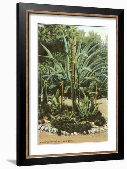 Agave and Cactus, Huntington Gardens-null-Framed Premium Giclee Print