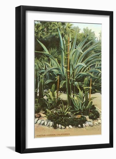 Agave and Cactus, Huntington Gardens-null-Framed Premium Giclee Print