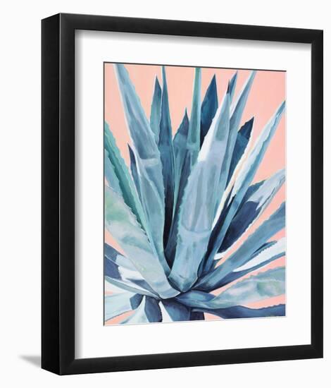 Agave with Coral-Alana Clumeck-Framed Art Print