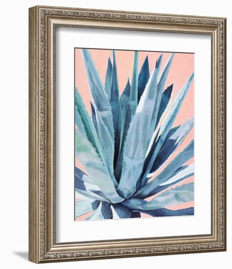 Agave with Coral-Alana Clumeck-Framed Art Print