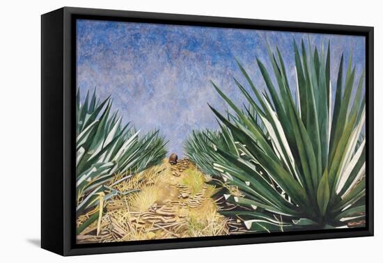 Agaves with Blue Sky, 2004-Pedro Diego Alvarado-Framed Premier Image Canvas