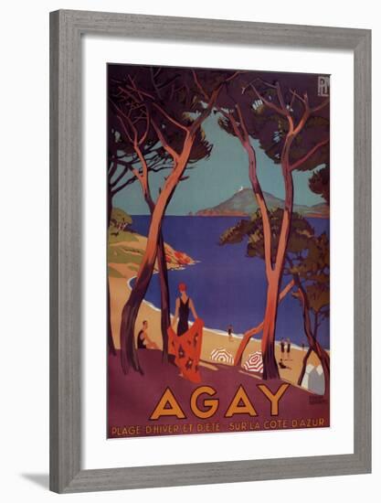 Agay-Roger Broders-Framed Art Print