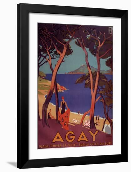 Agay-Roger Broders-Framed Art Print