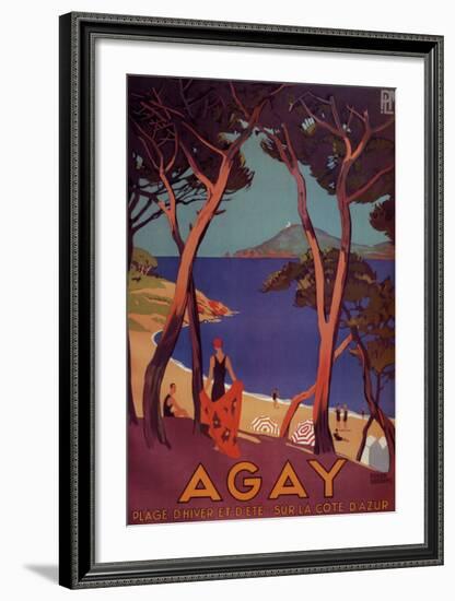 Agay-Roger Broders-Framed Art Print