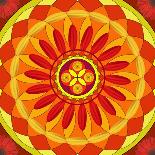 Floral Mandala Drawing Sacred Circle-AGCuesta-Art Print