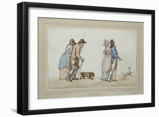 Age and Youth-Thomas Rowlandson-Framed Giclee Print