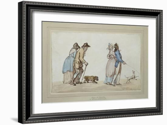 Age and Youth-Thomas Rowlandson-Framed Giclee Print