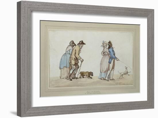 Age and Youth-Thomas Rowlandson-Framed Giclee Print