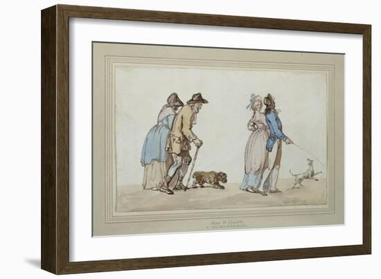 Age and Youth-Thomas Rowlandson-Framed Giclee Print