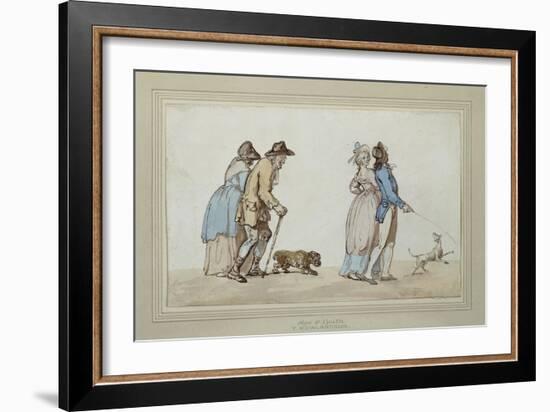 Age and Youth-Thomas Rowlandson-Framed Giclee Print