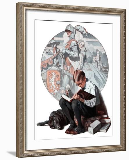 "Age of Romance", November 10,1923-Norman Rockwell-Framed Premium Giclee Print