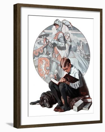 "Age of Romance", November 10,1923-Norman Rockwell-Framed Premium Giclee Print