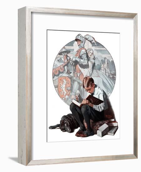 "Age of Romance", November 10,1923-Norman Rockwell-Framed Giclee Print